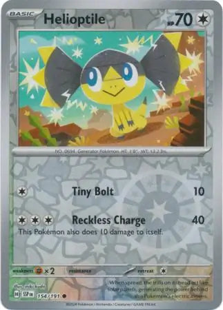 Helioptile 154/191 (SV08: Surging Sparks)  - Reverse Holofoil | Good Games Adelaide SA