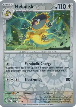 Heliolisk 155/191 (SV08: Surging Sparks)  - Reverse Holofoil | Good Games Adelaide SA