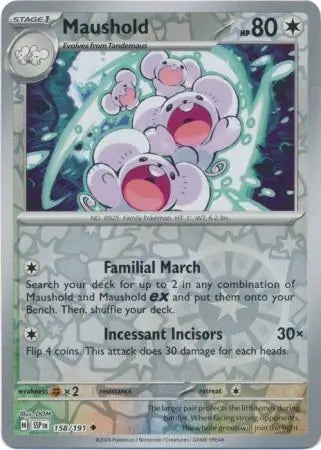Maushold 158/191 (SV08: Surging Sparks)  - Reverse Holofoil | Good Games Adelaide SA