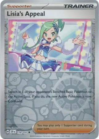 Lisias Appeal 179 191 179/191 (SV08: Surging Sparks)  - Reverse Holofoil | Good Games Adelaide SA