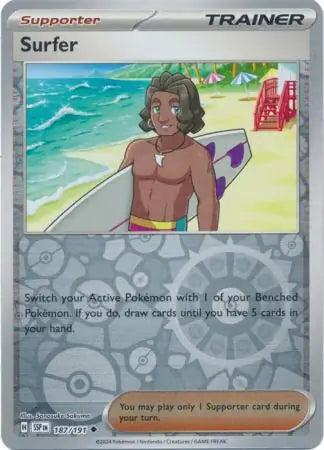 Surfer 187 191 187/191 (SV08: Surging Sparks)  - Reverse Holofoil | Good Games Adelaide SA