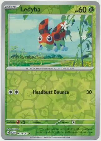 Ledyba 002/142 (SV07: Stellar Crown)  - Reverse Holofoil | Good Games Adelaide SA