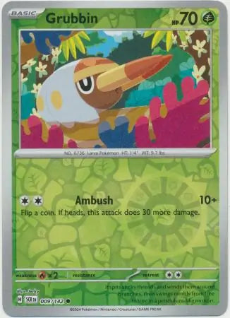 Grubbin 009/142 (SV07: Stellar Crown)  - Reverse Holofoil | Good Games Adelaide SA