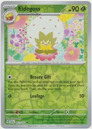 Eldegoss 011/142 (SV07: Stellar Crown)  - Reverse Holofoil | Good Games Adelaide SA