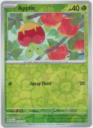 Applin 012/142 (SV07: Stellar Crown)  - Reverse Holofoil | Good Games Adelaide SA