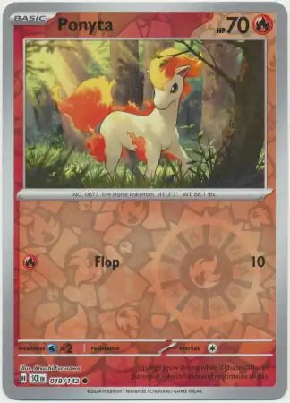 Ponyta 019/142 (SV07: Stellar Crown)  - Reverse Holofoil | Good Games Adelaide SA
