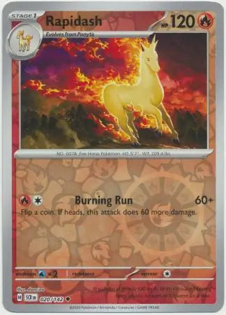 Rapidash 020/142 (SV07: Stellar Crown)  - Reverse Holofoil | Good Games Adelaide SA