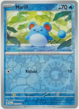 Marill 033/142 (SV07: Stellar Crown)  - Reverse Holofoil | Good Games Adelaide SA