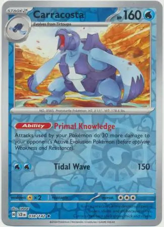 Carracosta 038/142 (SV07: Stellar Crown)  - Reverse Holofoil | Good Games Adelaide SA