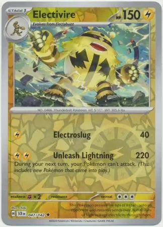 Electivire 047/142 (SV07: Stellar Crown)  - Reverse Holofoil | Good Games Adelaide SA