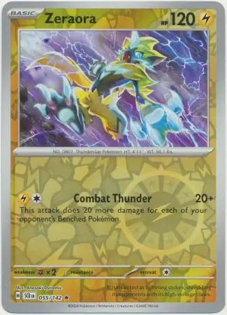 Zeraora 055/142 (SV07: Stellar Crown)  - Reverse Holofoil | Good Games Adelaide SA
