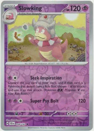 Slowking 058/142 (SV07: Stellar Crown)  - Reverse Holofoil | Good Games Adelaide SA