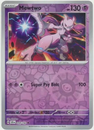 Mewtwo 059/142 (SV07: Stellar Crown)  - Reverse Holofoil | Good Games Adelaide SA
