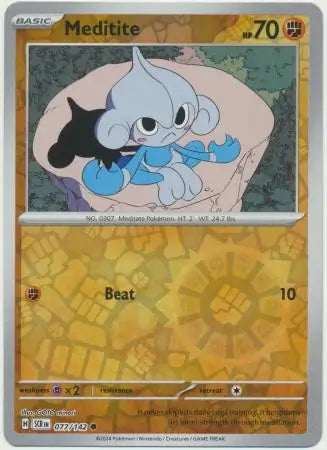 Meditite 077/142 (SV07: Stellar Crown)  - Reverse Holofoil | Good Games Adelaide SA