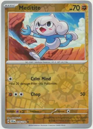 Meditite 078/142 (SV07: Stellar Crown)  - Reverse Holofoil | Good Games Adelaide SA