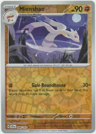 Mienshao 084/142 (SV07: Stellar Crown)  - Reverse Holofoil | Good Games Adelaide SA