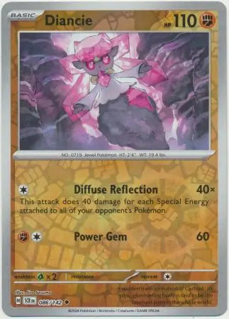 Diancie 086/142 (SV07: Stellar Crown)  - Reverse Holofoil | Good Games Adelaide SA