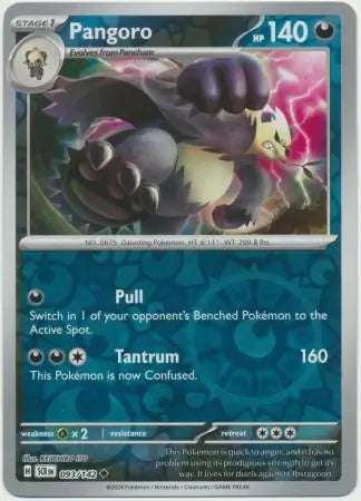 Pangoro 093/142 (SV07: Stellar Crown)  - Reverse Holofoil | Good Games Adelaide SA