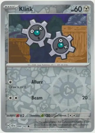 Klink 099/142 (SV07: Stellar Crown)  - Reverse Holofoil | Good Games Adelaide SA