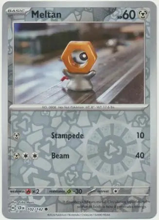 Meltan 102/142 (SV07: Stellar Crown)  - Reverse Holofoil | Good Games Adelaide SA