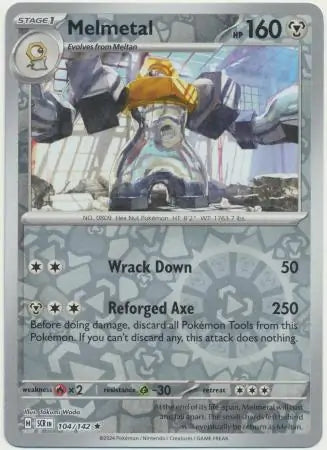 Melmetal 104/142 (SV07: Stellar Crown)  - Reverse Holofoil | Good Games Adelaide SA