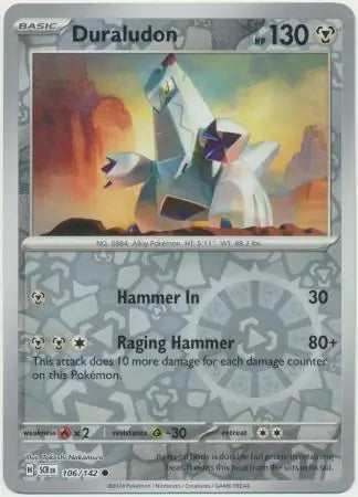 Duraludon 106/142 (SV07: Stellar Crown)  - Reverse Holofoil | Good Games Adelaide SA