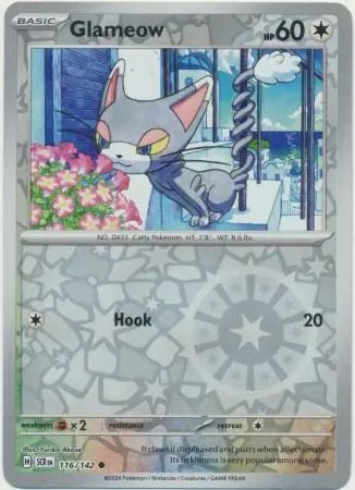 Glameow 116/142 (SV07: Stellar Crown)  - Reverse Holofoil | Good Games Adelaide SA