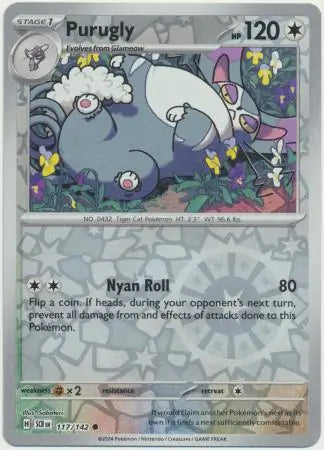 Purugly 117/142 (SV07: Stellar Crown)  - Reverse Holofoil | Good Games Adelaide SA