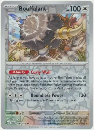 Bouffalant 119/142 (SV07: Stellar Crown)  - Reverse Holofoil | Good Games Adelaide SA