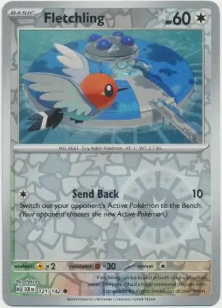 Fletchling 121/142 (SV07: Stellar Crown)  - Reverse Holofoil | Good Games Adelaide SA