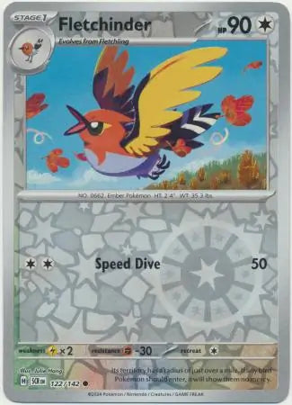 Fletchinder 122/142 (SV07: Stellar Crown)  - Reverse Holofoil | Good Games Adelaide SA