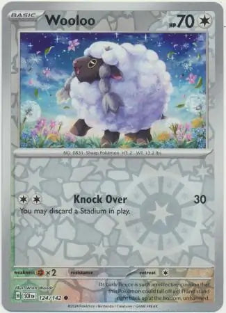 Wooloo 124/142 (SV07: Stellar Crown)  - Reverse Holofoil | Good Games Adelaide SA