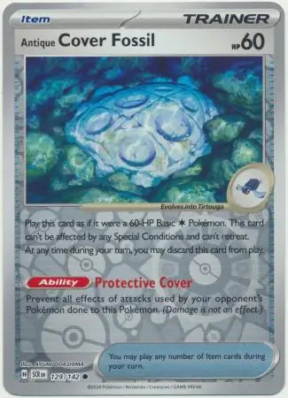 Antique Cover Fossil 129/142 (SV07: Stellar Crown)  - Reverse Holofoil | Good Games Adelaide SA