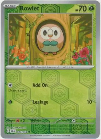 Rowlet 003/064 (SV: Shrouded Fable)  - Reverse Holofoil | Good Games Adelaide SA