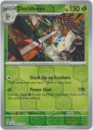 Decidueye 005/064 (SV: Shrouded Fable)  - Reverse Holofoil | Good Games Adelaide SA
