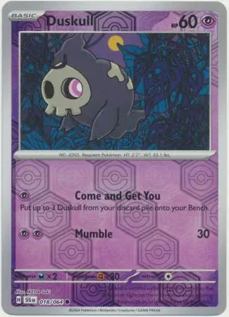 Duskull 018/064 (SV: Shrouded Fable)  - Reverse Holofoil | Good Games Adelaide SA