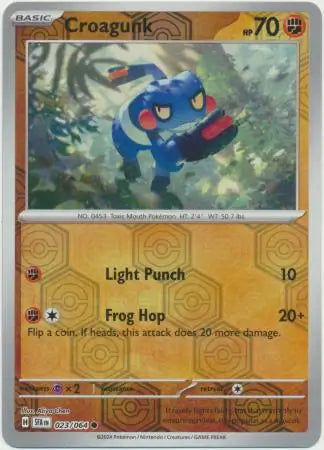 Croagunk 023/064 (SV: Shrouded Fable)  - Reverse Holofoil | Good Games Adelaide SA