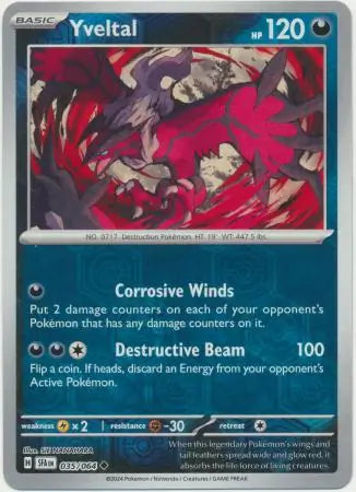 Yveltal 035/064 (SV: Shrouded Fable)  - Reverse Holofoil | Good Games Adelaide SA