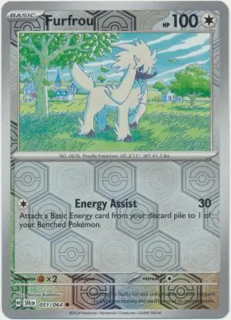 Furfrou 051/064 (SV: Shrouded Fable)  - Reverse Holofoil | Good Games Adelaide SA