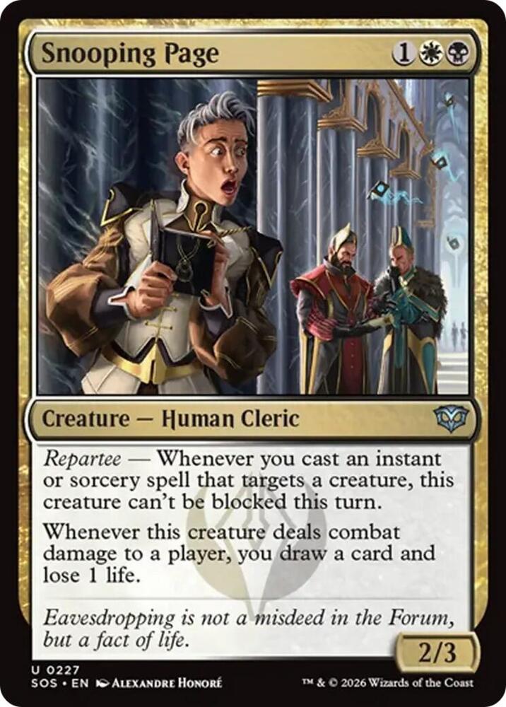 Snooping Page 227 (Secrets of Strixhaven)  - Foil | Good Games Adelaide SA