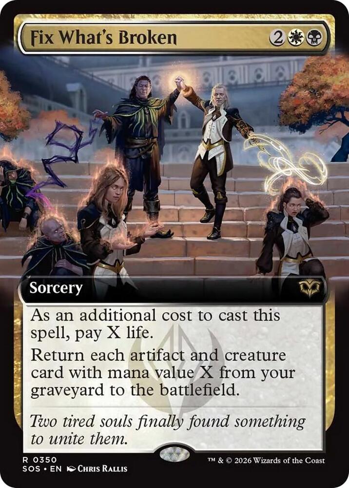 Fix Whats Broken Extended Art 350 (Secrets of Strixhaven)  | Good Games Adelaide SA
