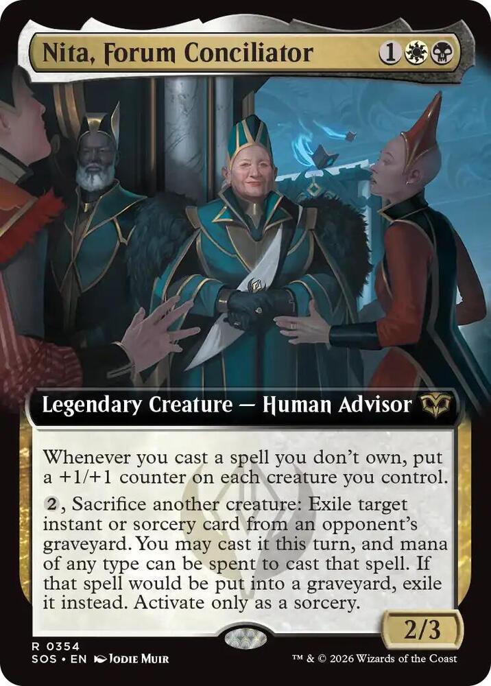 Nita Forum Conciliator Extended Art 354 (Secrets of Strixhaven)  - Foil | Good Games Adelaide SA