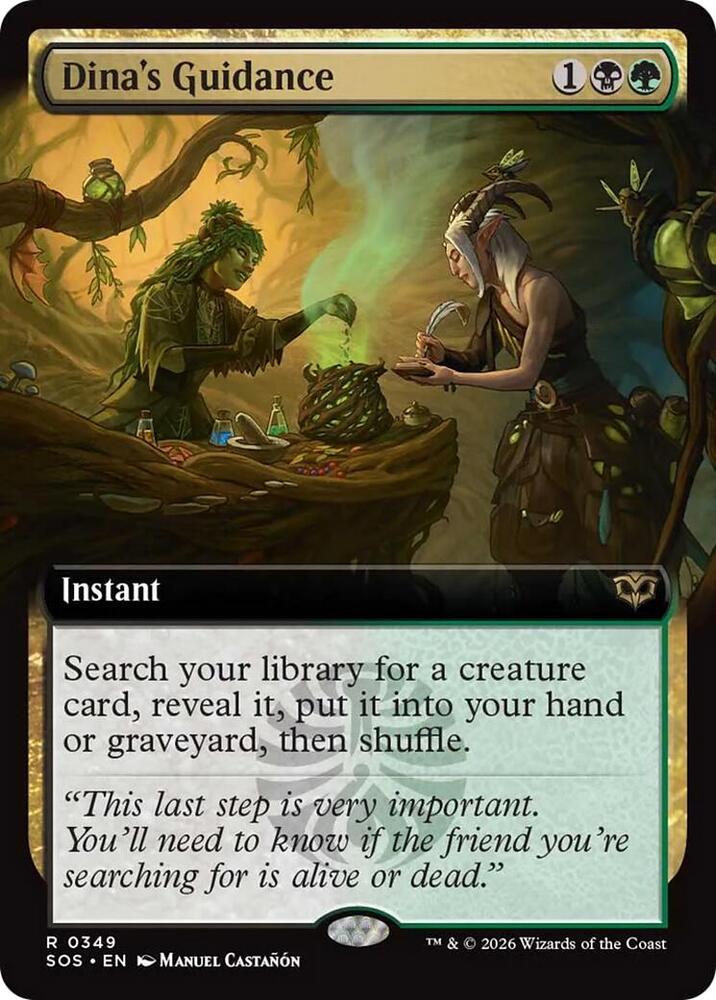 Dinas Guidance 349 (Secrets of Strixhaven)  - Extended Art Foil | Good Games Adelaide SA