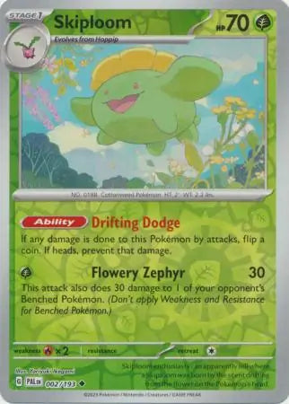 Skiploom 002/193 (SV02: Paldea Evolved)  - Reverse Holofoil | Good Games Adelaide SA