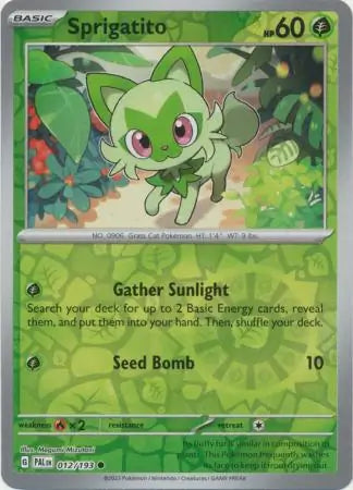 Sprigatito 012/193 (SV02: Paldea Evolved)  - Reverse Holofoil | Good Games Adelaide SA