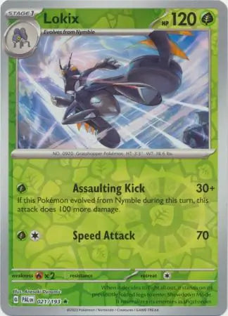 Lokix 021/193 (SV02: Paldea Evolved)  - Reverse Holofoil | Good Games Adelaide SA