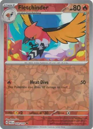 Fletchinder 029/193 (SV02: Paldea Evolved)  - Reverse Holofoil | Good Games Adelaide SA