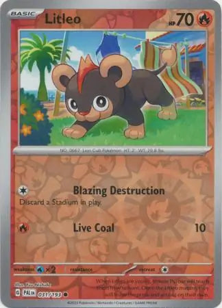 Litleo 031/193 (SV02: Paldea Evolved)  - Reverse Holofoil | Good Games Adelaide SA