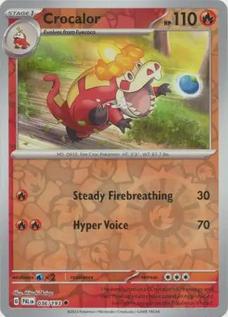 Crocalor 036/193 (SV02: Paldea Evolved)  - Reverse Holofoil | Good Games Adelaide SA