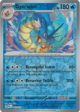 Gyarados 043/193 (SV02: Paldea Evolved)  - Reverse Holofoil | Good Games Adelaide SA